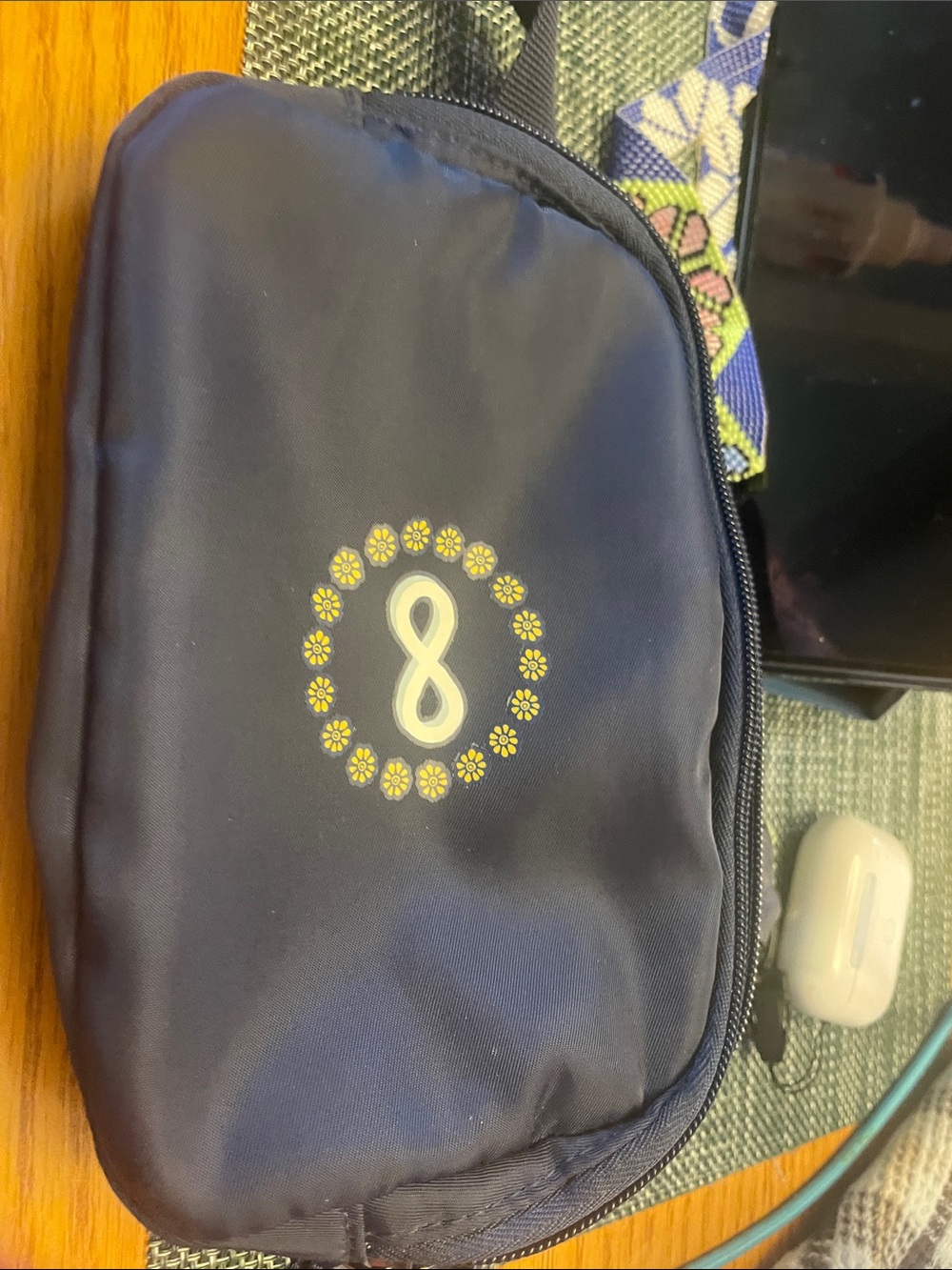 Navy Blue Infinity Crossbody Belt Bag